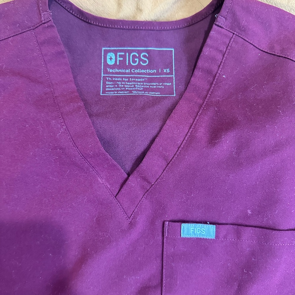 XS/P BURGUNDY FIGS - Picture 2 of 4